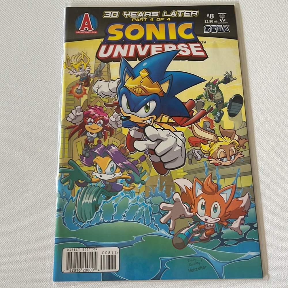 Archie Adventure 30 years later part 4 of 4 sonic universe #8 Comic book